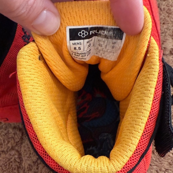 Rudis Red and Black Wrestling Shoes - Picture 5 of 7